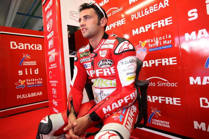 El Piloto De Motogp Del Mapfre Aspar Team Héctor Barberá