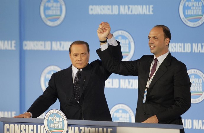 Angelino Alfano Y Berlusconi