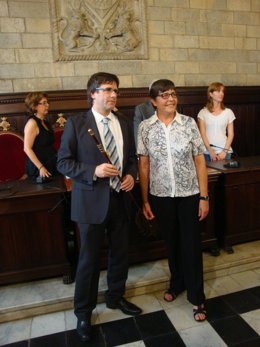 Carles Puigdemont Y Anna Pagans