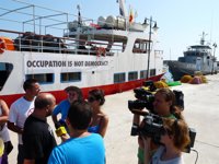 El BNG denuncia "el secuestro" del buque Guernika por las autoridades griegas y pide protección para la flotilla