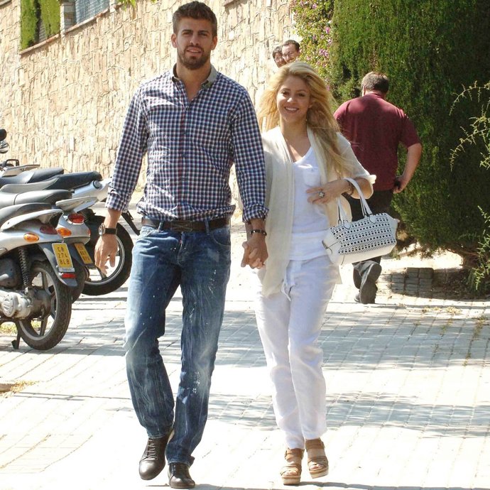 Shakira Y Gerard Piqué En Barcelona
