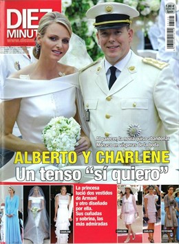 Portada De La Revista 'Diez Minutos' De La Boda Real De Mónaco