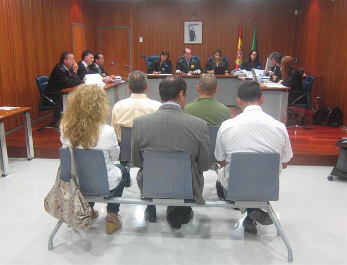 Yagüe, Del Pozo Y El Resto De Acusado, Durante El Juicio