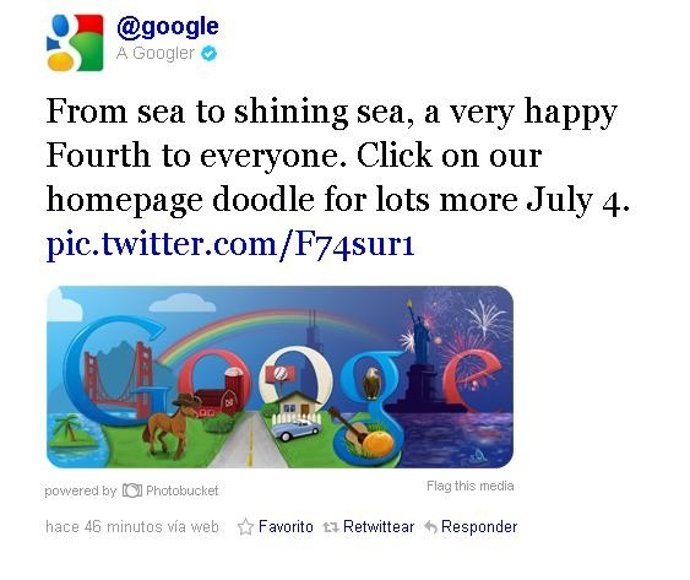 Doodle Del 4 De Julio 