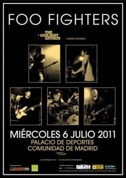 Cartel Promocional De Foo Fighters En Madrid