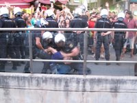 Dos 'indignados' detenidos en Palma en una manifestación contra el desalojo