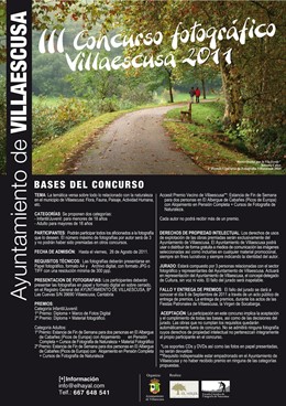Cartel Concurso Foto Villaescusa. 
