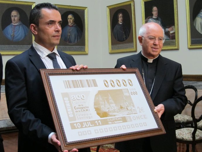 La Once Presenta Un Cupón Dedicado Al 800 Aniversario De La Catedral De Santiago
