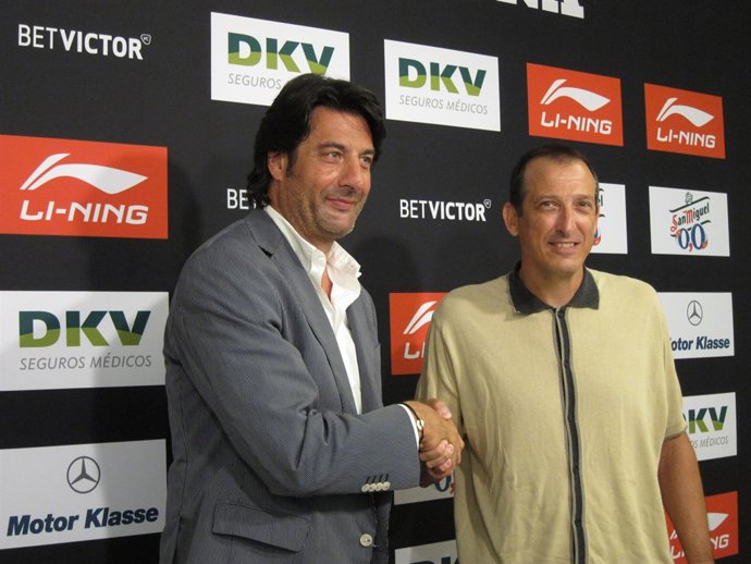 Villacampa Y Maldonado En La Presentación Del Técnico Verdinegro