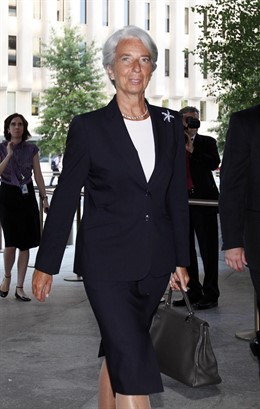 Christine Lagarde A Su Llegada Al FMI