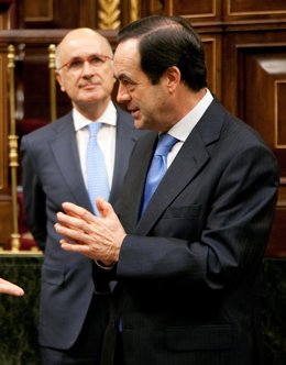 José Bono, Presidente Del Congreso, Con Duran (Ciu) Al Fondo