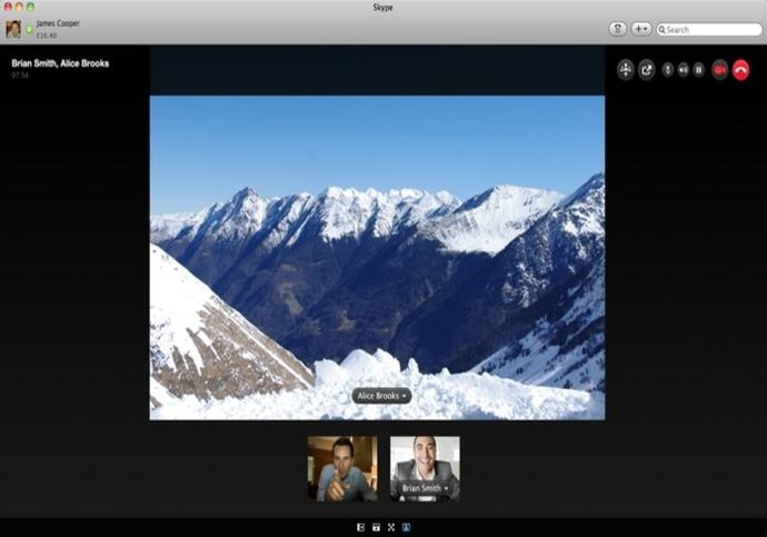 Pantalla De Skype En Mac Por Skype 