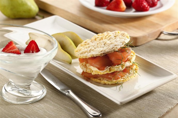 Imagen De Un Desayuno Saludable De La Dieta Mediterránea