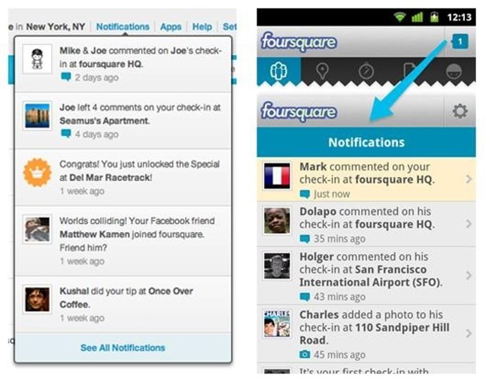 Aplicación De Foursquare Para Android Por Foursquare Blog 