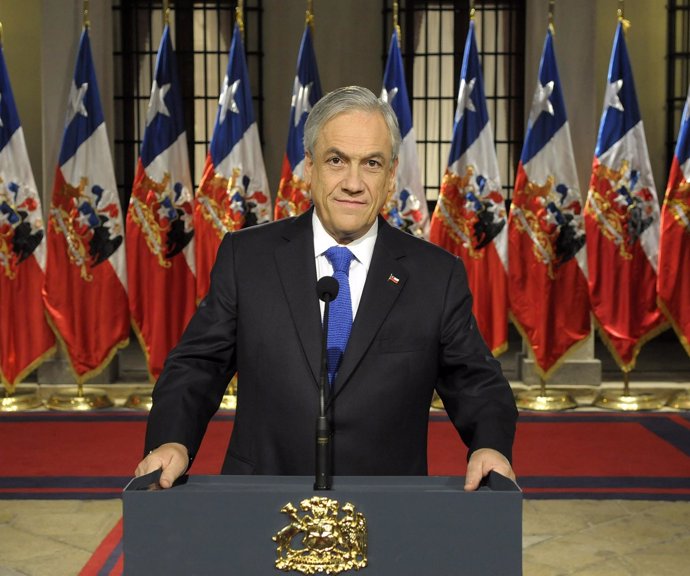 El Presidente De Chile, Sebastián Piñera, En Un Anuncio A La Nación.