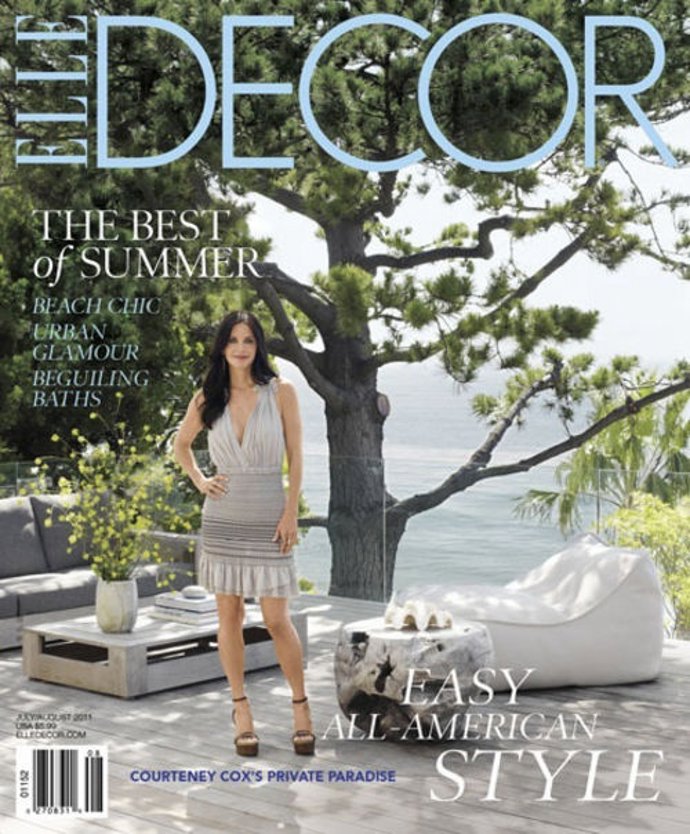 Courteney Cox Enseña Su Casa A La Revista ELLE DECOR