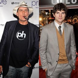 Montaje Charlie Sheen Y Ashton Kutcher