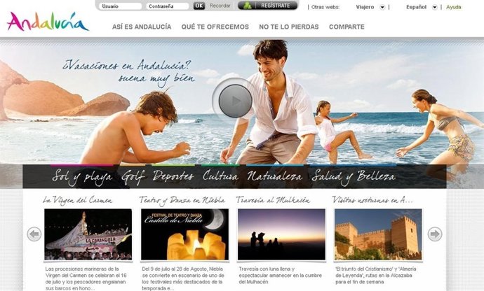 Web Turismo De Andalucía