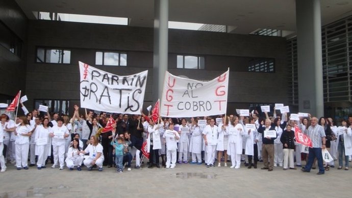 Concentración De Trabajadores Del Hospital De Los Arcos
