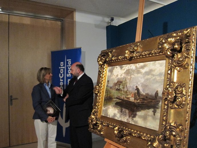 El Investigador De Pradilla Y La Directora De La Obra Social Ibercaja