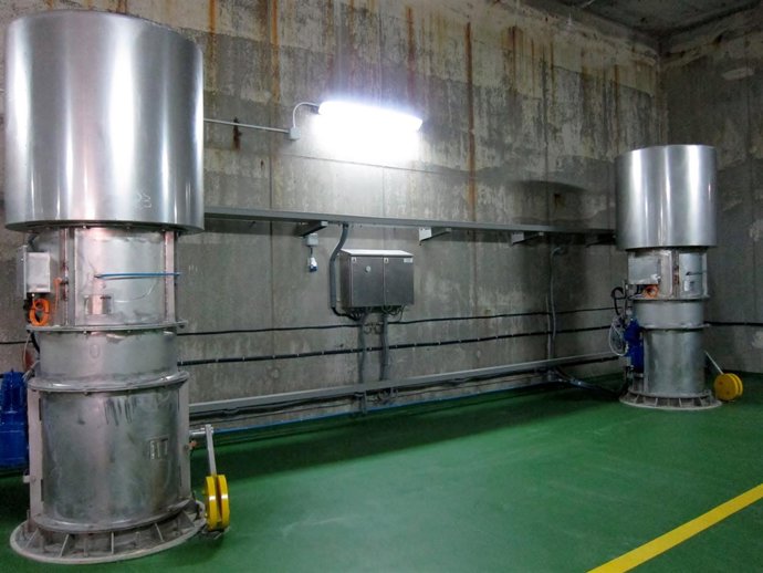 Turbinas De La Planta De Energía De Olas De Mutriku