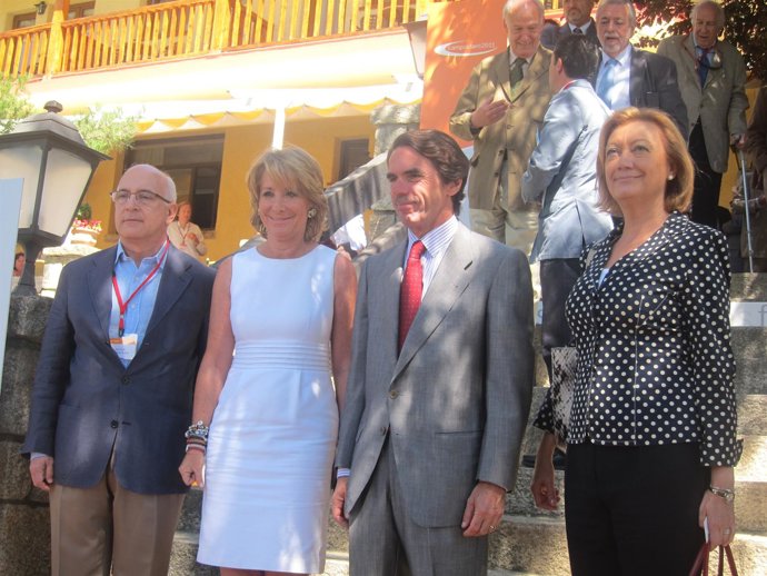 Aguirre, Aznar Y Rudi En Los Cursos De FAES