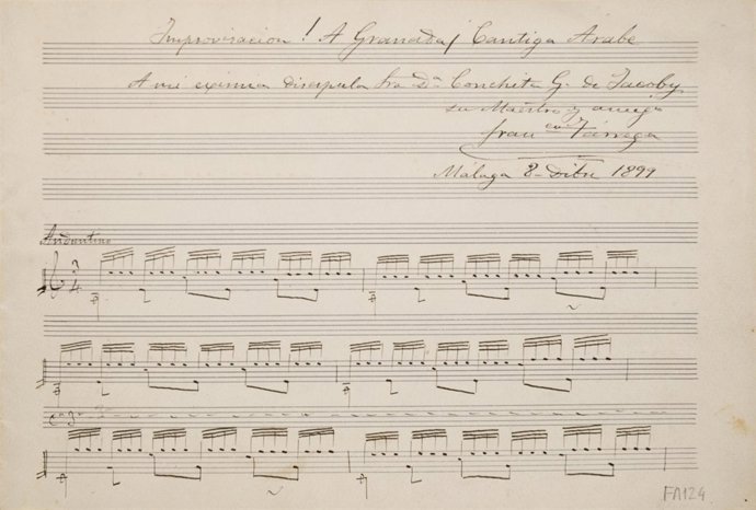 Manuscrito Original De Tárrega