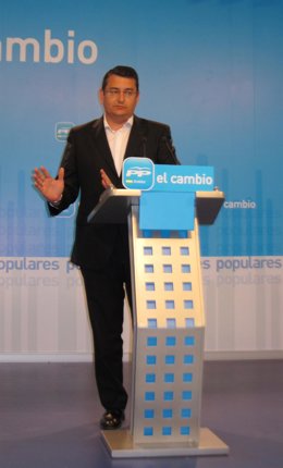 El Secretario Del PP-A, Antonio Sanz, Hoy En Rueda De Prensa