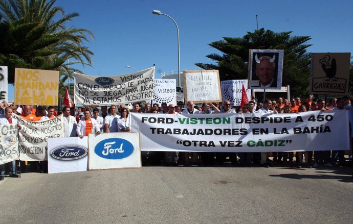 Trabajadores De Visteon Protestan Por El Anuncio De Cierre En El Puerto