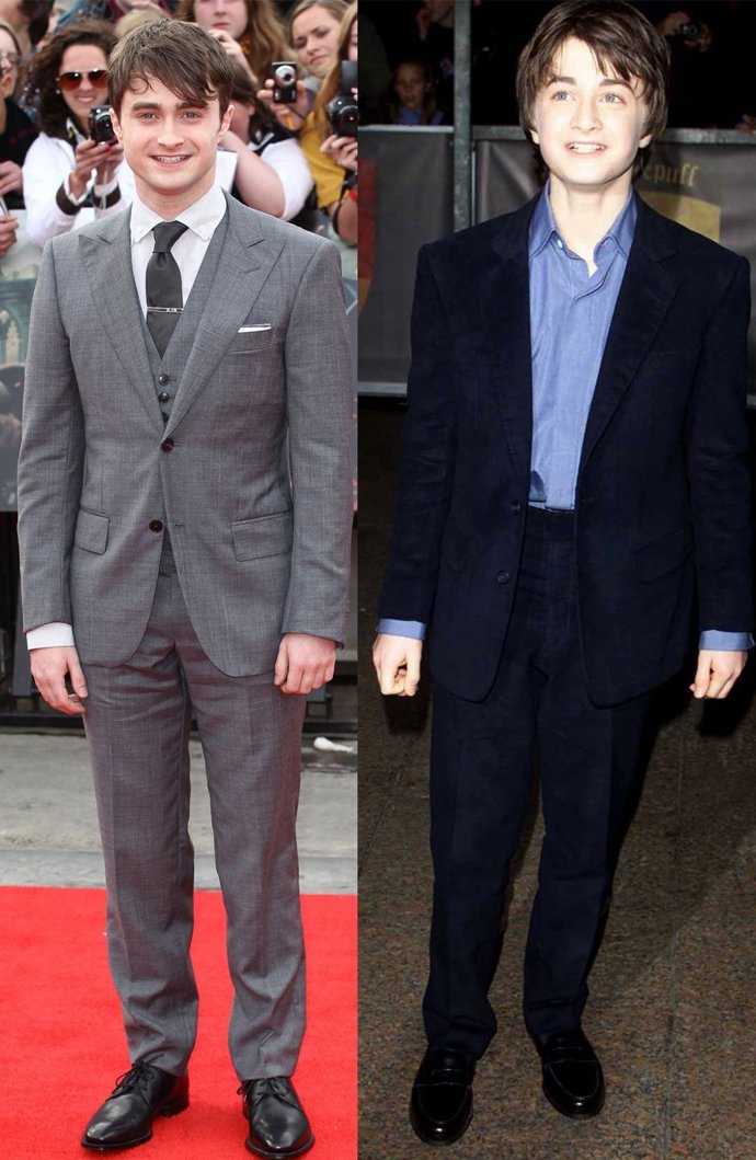 Montaje De Daniel Radcliffe, De Mayor Y De Pequeño 