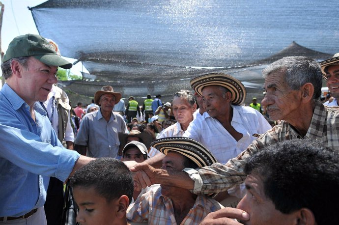 El Presidente De Colombia, Juan Manuel Santos.