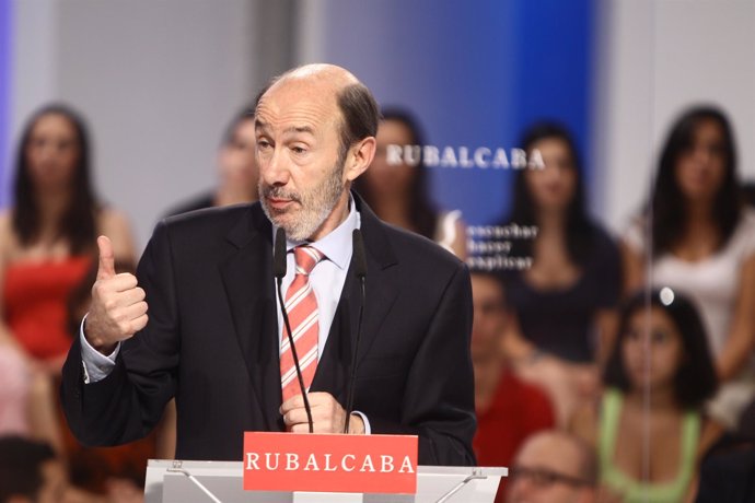 El Candidato Socialista, Alfredo Pérez Rubalcaba