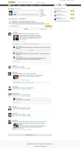 Servicio 'Smart News' Viadeo