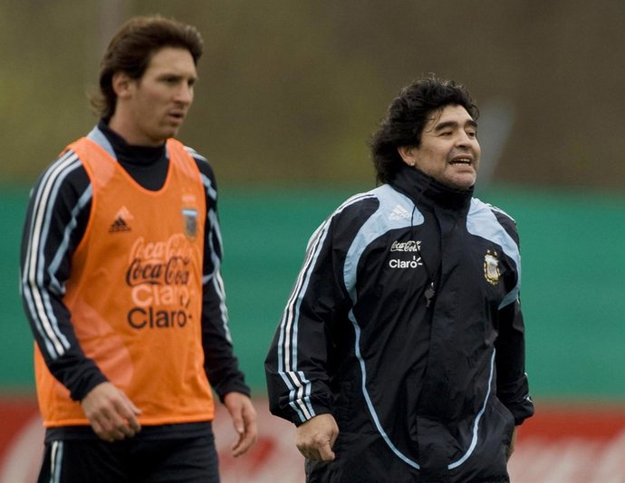 Maradona y Messi