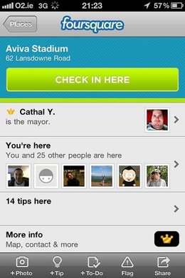 Aplicación De Foursquare Para Ios Por Sean Macentee CC Flickr
