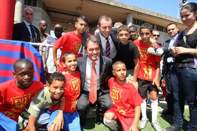 Artur Mas, En La Presentación Del Proyecto Futbol Net