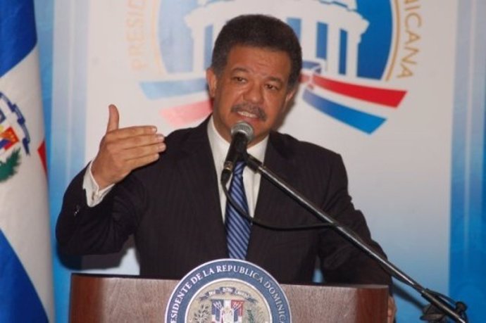 El Presidente Dominicano, Leonel Fernández.