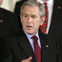 george bush washington rueda de prensa primer plano