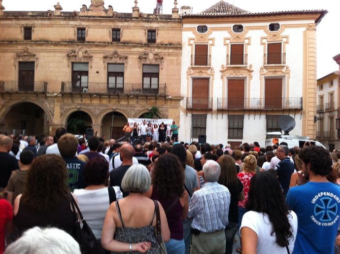 Concentración De Los Ciudadanos De Lorca