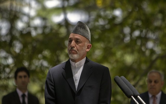 El Presidente De Afganistán, Hamid Karzai