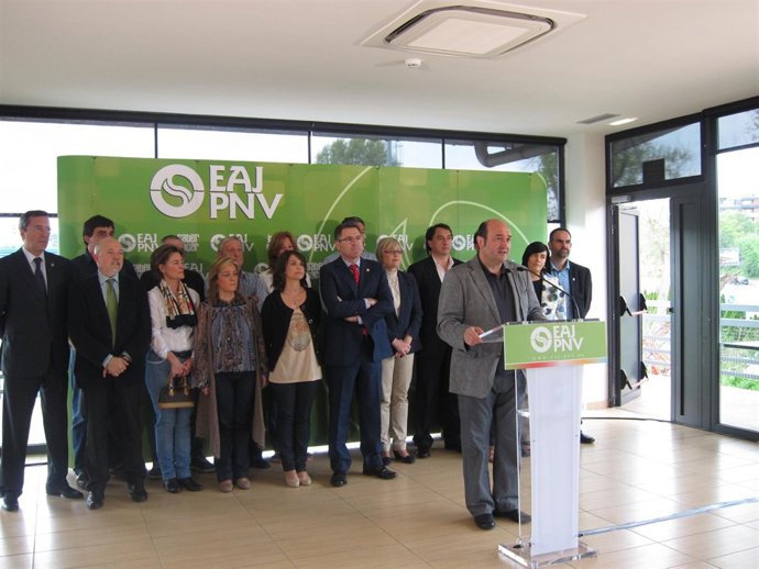 Andoni Ortuzar Durante Un Acto En Cargos Del PNV De Getxo
