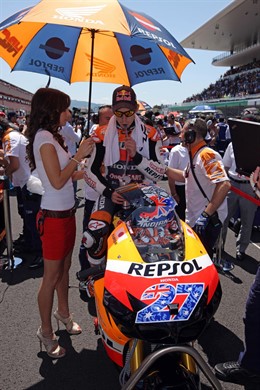 El Piloto Australiano Casey Stoner En Mugello
