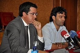 Óscar López Y El Alcalde De Tordesillas