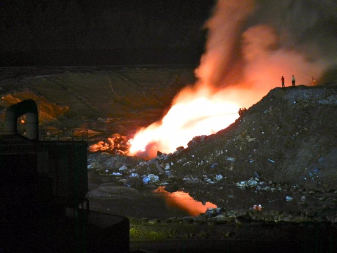 Incendio Registrado El Día 11 De Julio En El Vertedero De Nerva. 