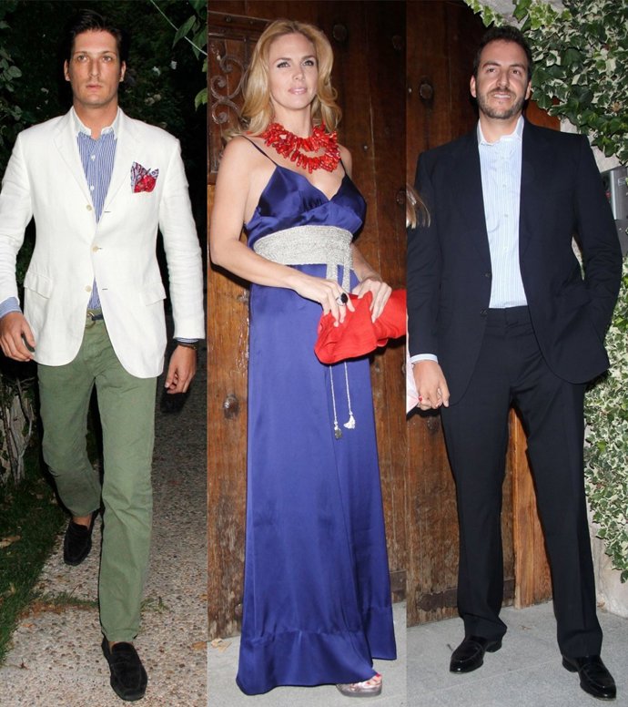 Montaje De Luis Medina, Genoveva Casanova Y Borja Thyssen 