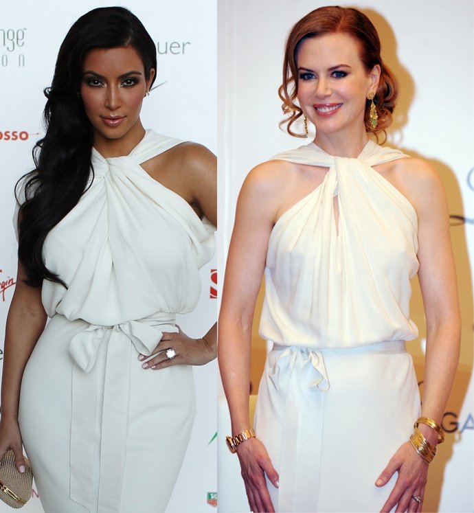 Montaje De Kim Kardashian Y Nicole Kidman 