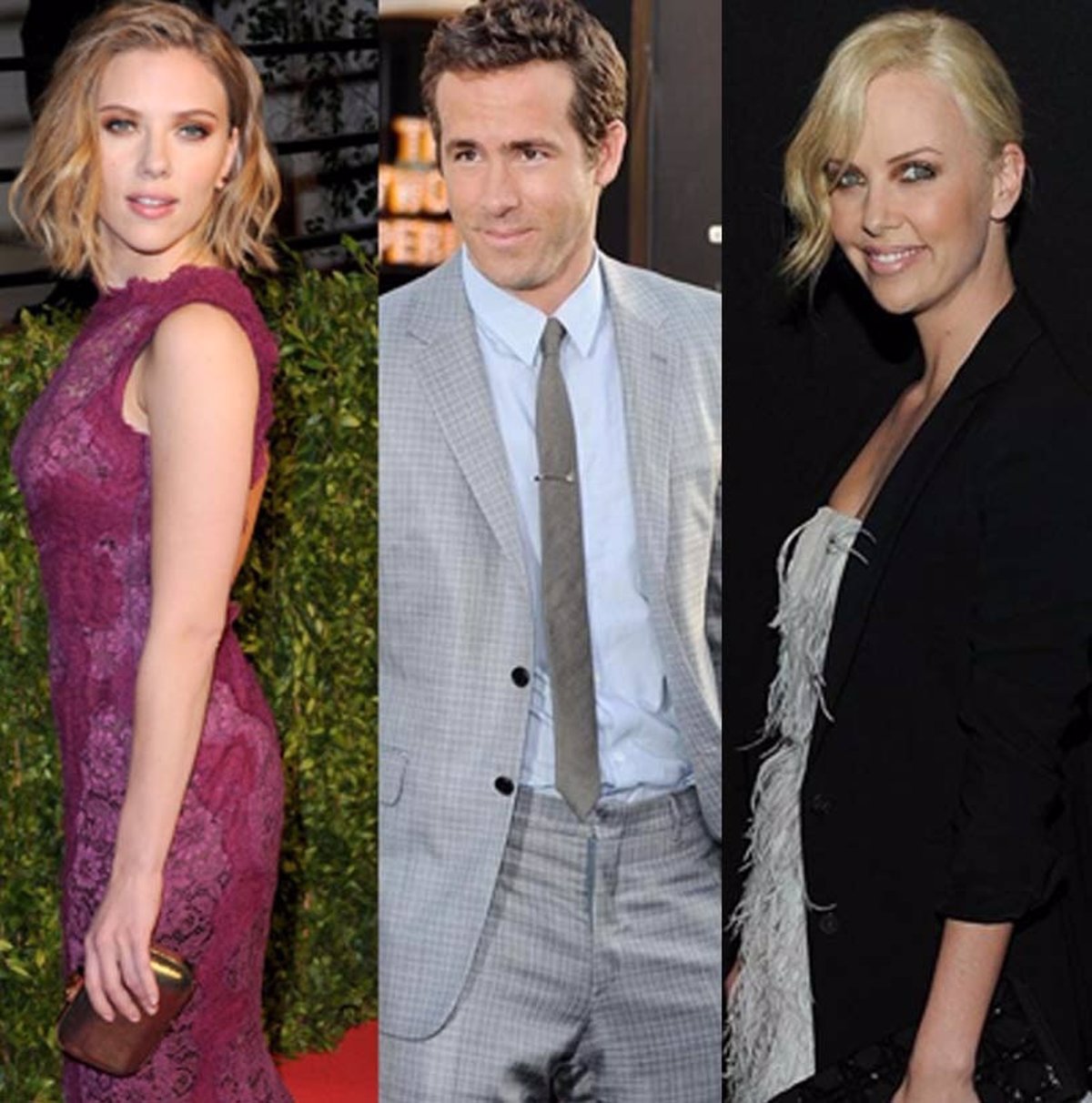 Ryan Reynolds juega a dos bandas: Charlize Theron y Scarlett Johansson