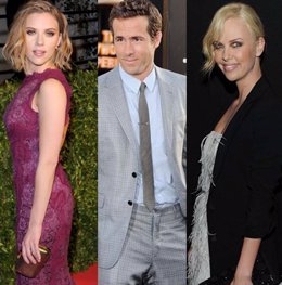 Montaje Ryan Reynolds Scarlett Johansson Y Charlize Theron