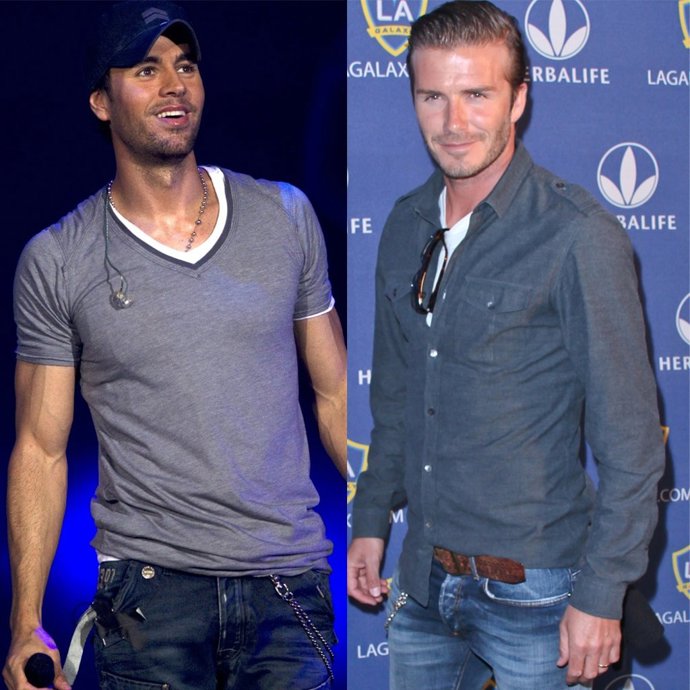 Montaje De Enrique Iglesias Y David Beckham 