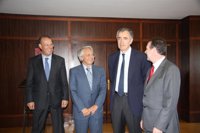 Caballero traslada a Gayoso, Pego y Castellano su apoyo y confianza en la solvencia de NCG Banco